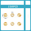 Unicraftale 150Pcs Brass Spacer Beads KK-UN0002-86-3