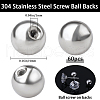 Beebeecraft 60Pcs Stainless Steel Ear Nuts STAS-BBC0005-14P-2
