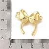 Rack Plating Brass Bowknot Connector Charms KK-I716-27G-3