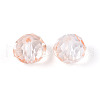 Baking Painted Transparent Glass Beads GLAA-N011-10mm-09-2