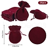 Beebeecraft 20Pcs Gourd Velvet Drawstring Bags TP-BBC0001-07B-05-2