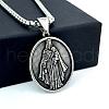 Greek Mythology Stainless Steel Religion Virgin Mary Pendant Necklaces TN5066-1