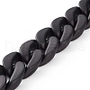 Handmade Spray Painted Acrylic Curb Chains AJEW-JB00894-03-2