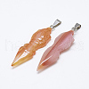 Natural Carnelian/Red Agate Big Pendants G-T122-12B-02-2