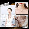Anti-Tarnish Beebeecraft 2Pcs Rhodium Plated 925 Sterling Silver Coreana Chain Necklaces Set STER-BBC0006-13A-5