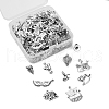 100Pcs 10 Style Tibetan Style Alloy Pendants TIBEP-CJ0001-83-3