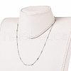 304 Stainless Steel Cable Chain Necklaces NJEW-JN03169-02-3
