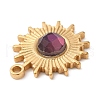 Real 18K Gold Plated 304 Stainless Steel Pendants STAS-A084-21G-02-3