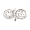 Brass Pendant Cabochon Settings KK-U074-24P-2