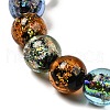 Handmade Dichroic Foil Glass Beads Strands DICH-U001-05J-3