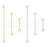   6Pcs 6 Style 925 Sterling Silver Cable Chain Extender FIND-PH0017-98-1