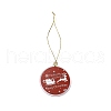 Christmas Theme Acrylic Pendant Decoration HJEW-G021-01D-2