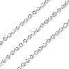 Anti-Tarnish Rhodium Plated 925 Sterling Silver Cable Chains STER-E072-02P-06-1