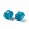 Crackle Opaque Acrylic Beads OACR-C006-10-3