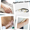 304 Stainless Steel Bangle Blank Strips MAK-WH0016-02B-P-6