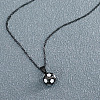 Football 201 Stainless Steel White Enamel Pendant Cable Chain Necklaces for Men FS-WGF314D-07-1