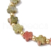 Natural Unakite Beads Stretch Bracelets for Women BJEW-JB11768-08-3