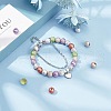   Spray Painted Acrylic Beads ACRP-PH0001-03-WH-2