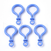 Opaque Solid Color Bulb Shaped Plastic Push Gate Snap Keychain Clasp Findings KY-T021-01C-1