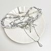 Spider Alloy & Plastic Imitation Pearl Pendant Multi Layered Necklaces for Women FS-WG1DFD4-01-4
