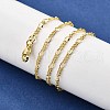 Brass Figaro Chain Necklaces NJEW-M108-42G-5
