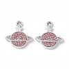 Alloy Rhinestone Pendants ALRI-K049-09B-1