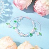 Natural Rose Quartz Beads Braided Bead Bracelets BJEW-MZ00167-05-1