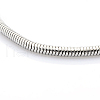 304 Stainless Steel European Style Round Snake Chains Bracelets STAS-J015-01-2