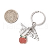 Tibetan Style Alloy Keychains KEYC-JKC01250-02-3
