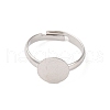Adjustable Brass Pad Ring Base Findings KK-K110-01P-NR-3