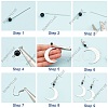 SUNNYCLUE DIY Sun Moon Earring Making Kit DIY-SC0020-34-4
