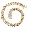 Crystal Rhinestone Tennis Necklace NJEW-WH0009-13-1