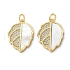 Brass Micro Pave Cubic Zirconia Pendants KK-U070-14A-G-1