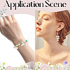 SUNNYCLUE 500Pcs Spray Paint ABS Plastic Imitation Pearl Beads TACR-SC0001-33-5