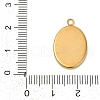Ion Plating(IP) 304 Stainless Steel Pendant Cabochon Settings STAS-WH0055-02B-G-3