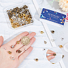 SUNNYCLUE 180Pcs 9 Styles Tibetan Style Tube Bails FIND-SC0009-24-3