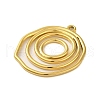 Ion Plating(IP) 304 Stainless Steel Pendants STAS-C104-28A-G-2