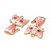 Alloy Enamel Pendants ENAM-M046-10G-M-3