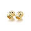 Brass Micro Pave Cubic Zirconia Beads KK-C106-16G-2