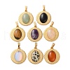 Mixed Gemstone Pendants STAS-C120-13G-1
