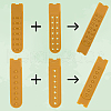 DELORIGIN 48 Sets 2 Styles Plastic Cap Snap Buckle Replacement Repair Strap with 7 Holes FIND-DR0001-43C-3