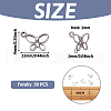 304 Stainless Steel Insect Charm Butterfly Pendants STAS-TAG0001-02P-13