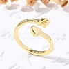 Brass Cuff Rings for Women RJEW-U044-B-1