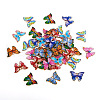  48Pcs 8 Colors Light Gold Tone Alloy Enamel Pendants ENAM-TA0001-89-3