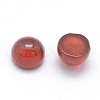 Natural Carnelian Cabochons G-P393-R03-8MM-2