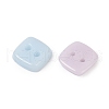 2-Hole Glass Buttons PORC-R010-10-2
