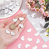   300Pcs Heart Mirror Self Adhesive Acrylic Mosaic Tiles DIY-PH0021-93-3