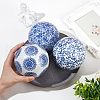 Handmade Porcelain Beads PORC-WH0020-03-3