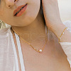 925 Sterling Silver with Natural Pearl Beads Necklaces NJEW-Z030-02G-3