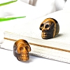 Natural Tiger Eye Skull Display Decorations PW-WG24213-11-1